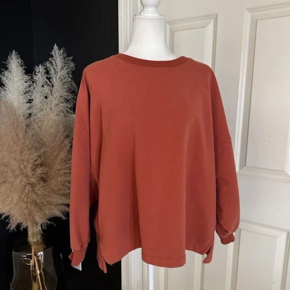 Beaumont Organic Amelia Organic Cotton Sweatshirt in Rust
size Large - Picture 8 of 12